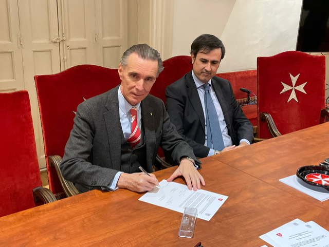 Agreement signed between the CEU University of Barcelona and the Spanish Assembly of the Order of Malta.